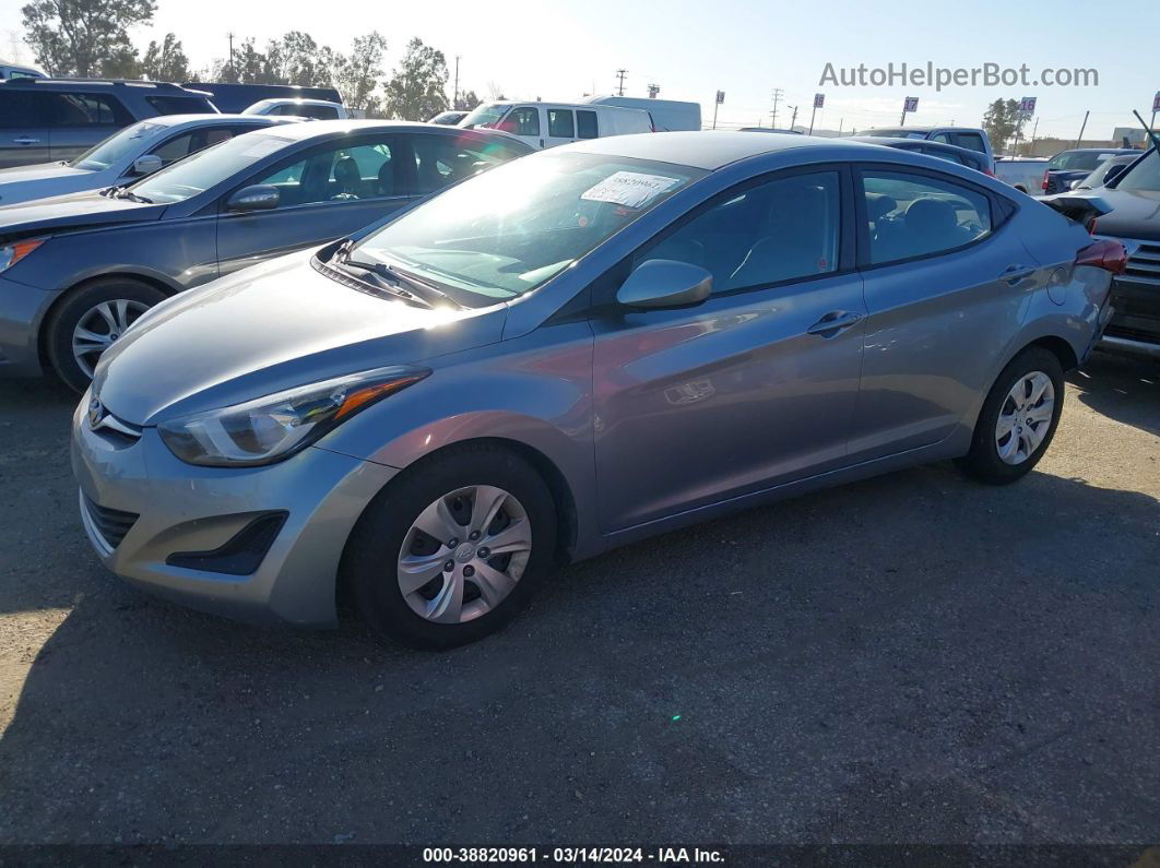 2016 Hyundai Elantra Le-r Silver vin: 5NPDH4AE1GH799280