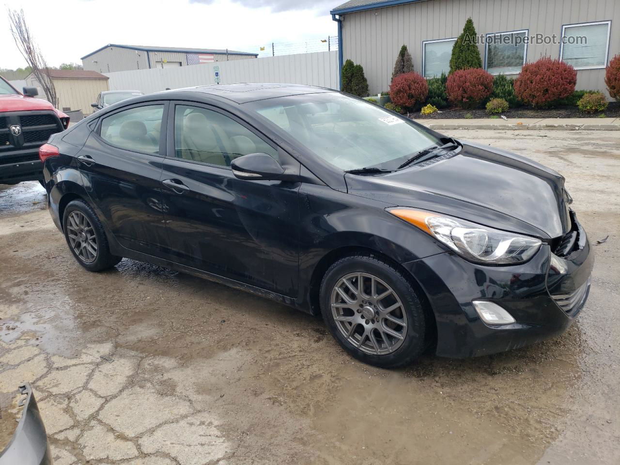 2011 Hyundai Elantra Gls Черный vin: 5NPDH4AE2BH004004