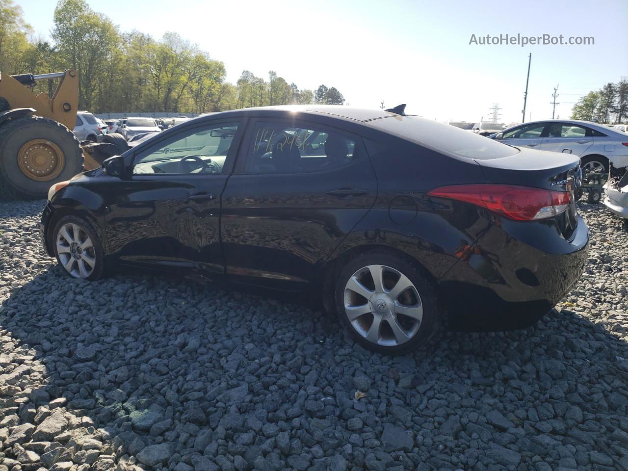 2011 Hyundai Elantra Gls Black vin: 5NPDH4AE2BH008599