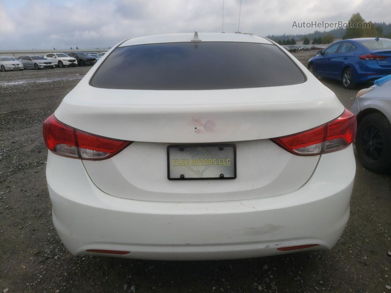 2011 Hyundai Elantra Gls White vin: 5NPDH4AE2BH037469