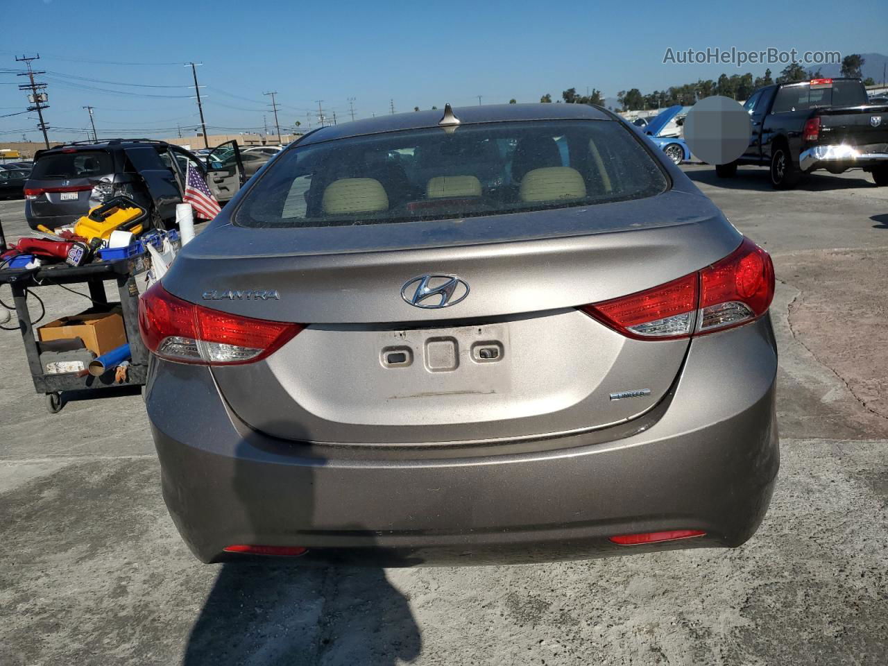 2011 Hyundai Elantra Gls Tan vin: 5NPDH4AE2BH039268