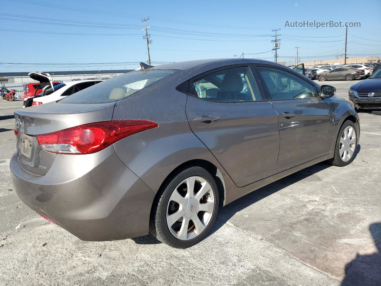 2011 Hyundai Elantra Gls Tan vin: 5NPDH4AE2BH039268