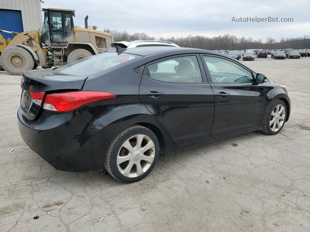 2011 Hyundai Elantra Gls Black vin: 5NPDH4AE2BH045992