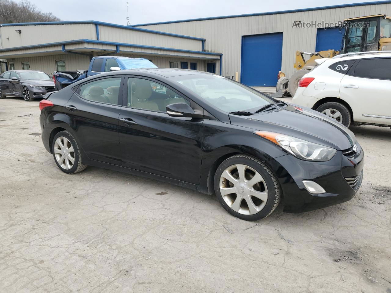 2011 Hyundai Elantra Gls Black vin: 5NPDH4AE2BH045992