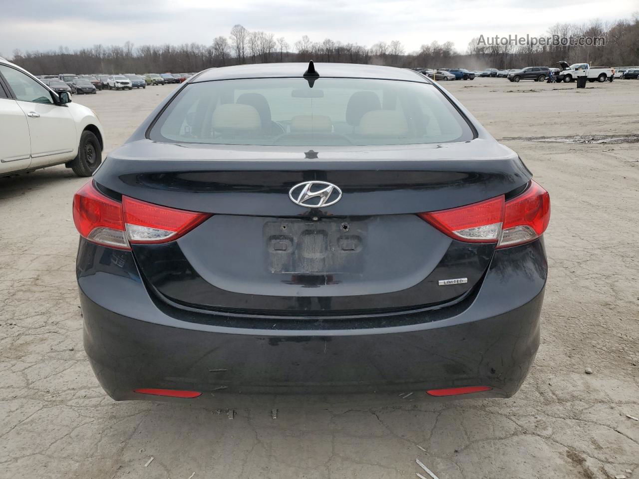 2011 Hyundai Elantra Gls Черный vin: 5NPDH4AE2BH045992