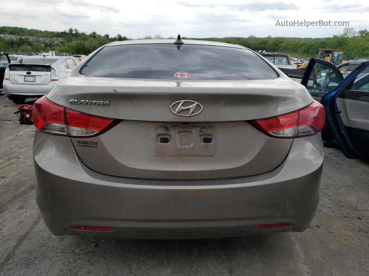 2011 Hyundai Elantra Gls Серый vin: 5NPDH4AE2BH047385