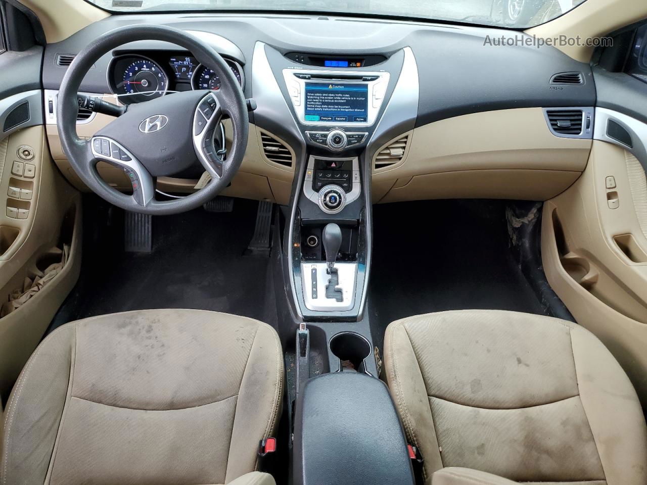 2011 Hyundai Elantra Gls Серый vin: 5NPDH4AE2BH047385