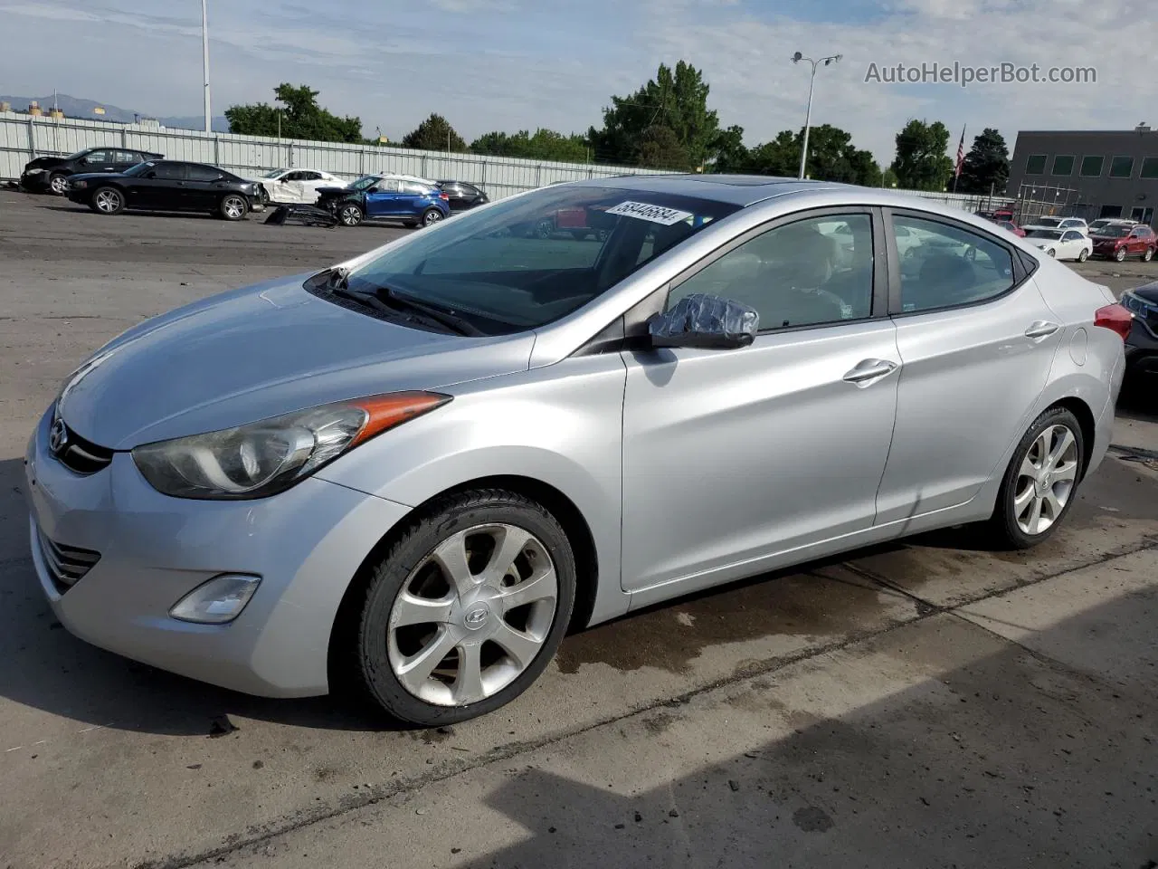 2011 Hyundai Elantra Gls Silver vin: 5NPDH4AE2BH050321