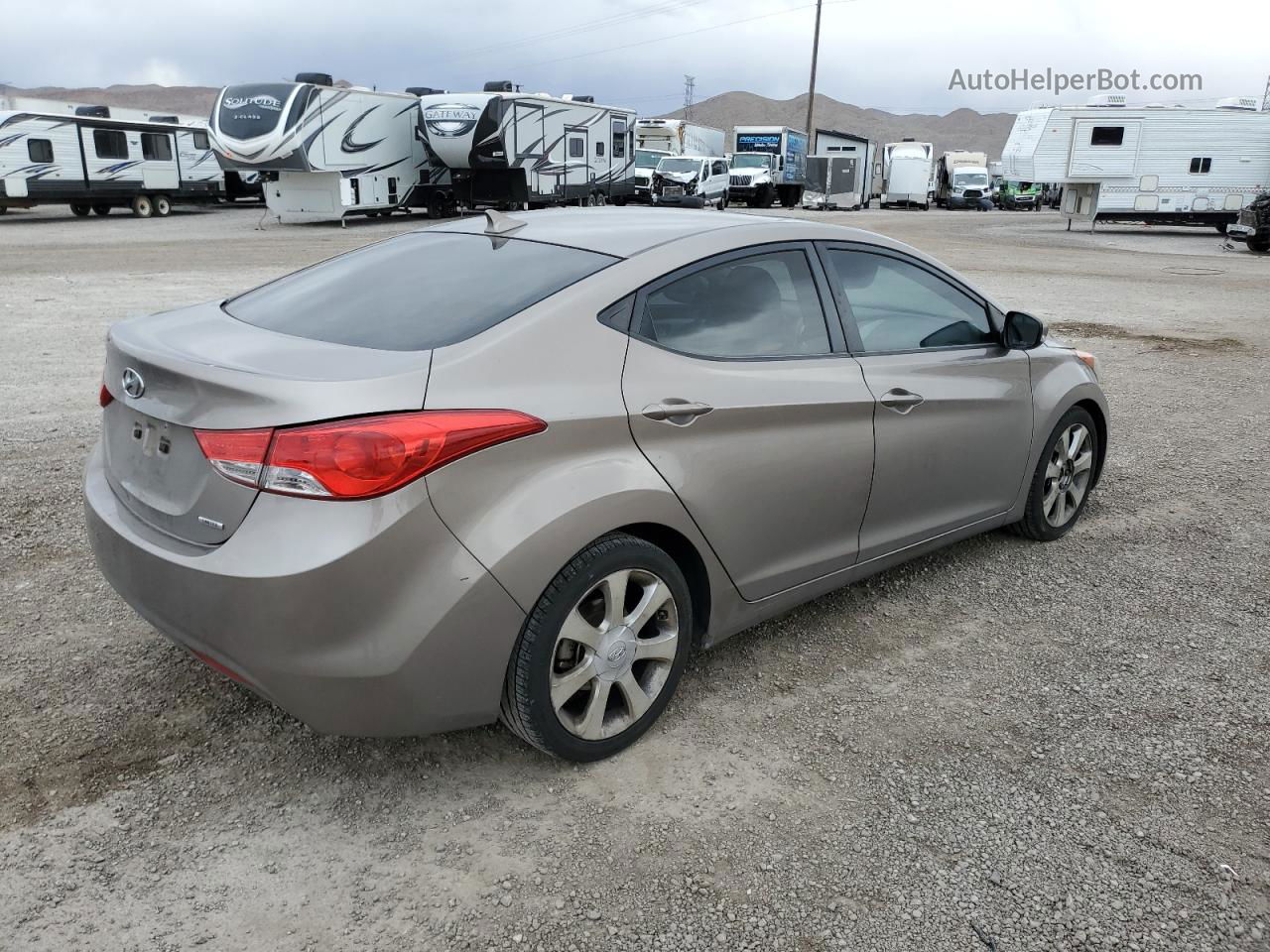 2011 Hyundai Elantra Gls Золотой vin: 5NPDH4AE2BH050478