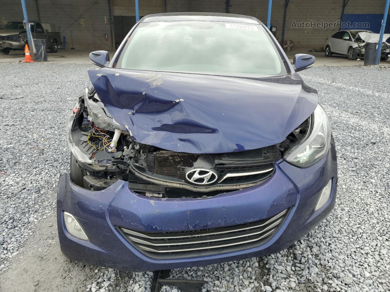 2011 Hyundai Elantra Gls Синий vin: 5NPDH4AE2BH052487