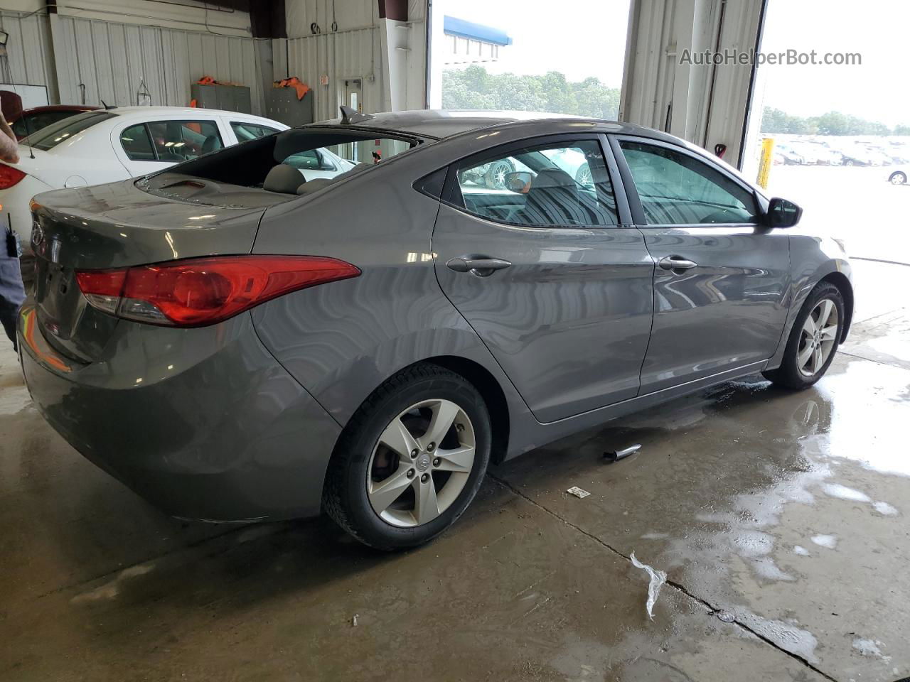 2011 Hyundai Elantra Gls Gray vin: 5NPDH4AE2BH055342