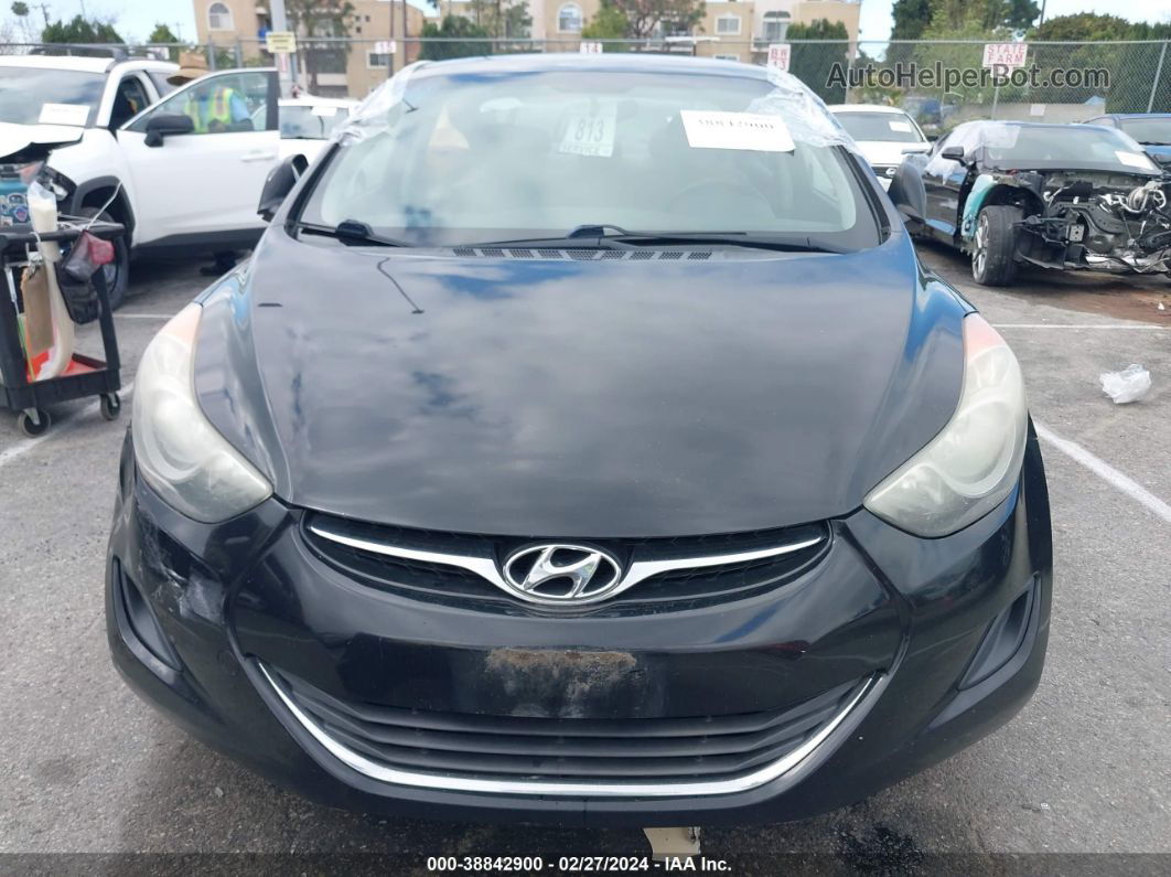 2011 Hyundai Elantra Gls Black vin: 5NPDH4AE2BH056037