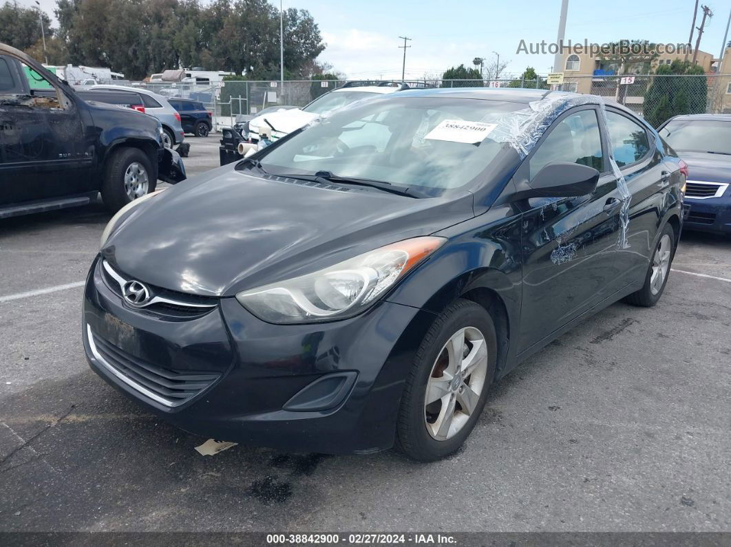 2011 Hyundai Elantra Gls Black vin: 5NPDH4AE2BH056037