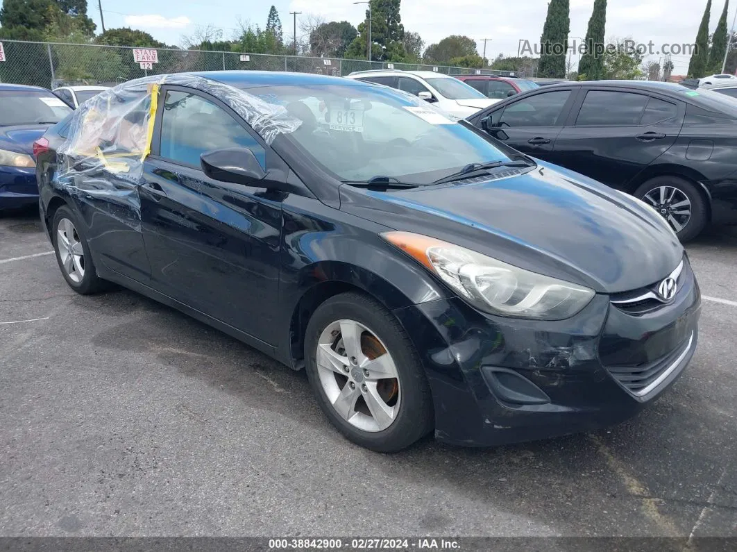 2011 Hyundai Elantra Gls Black vin: 5NPDH4AE2BH056037