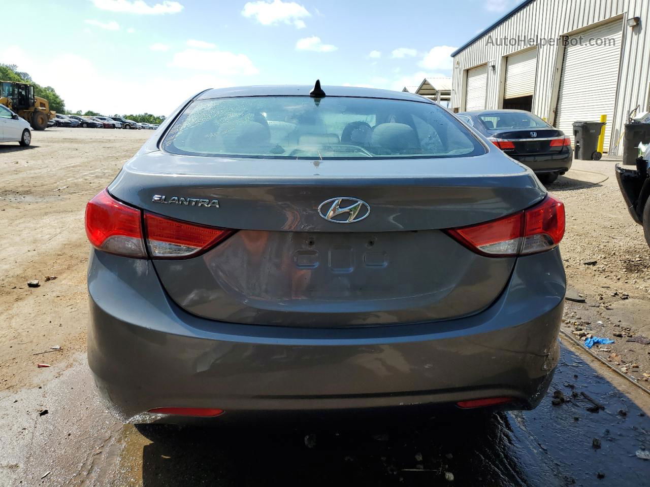 2011 Hyundai Elantra Gls Gray vin: 5NPDH4AE2BH058080