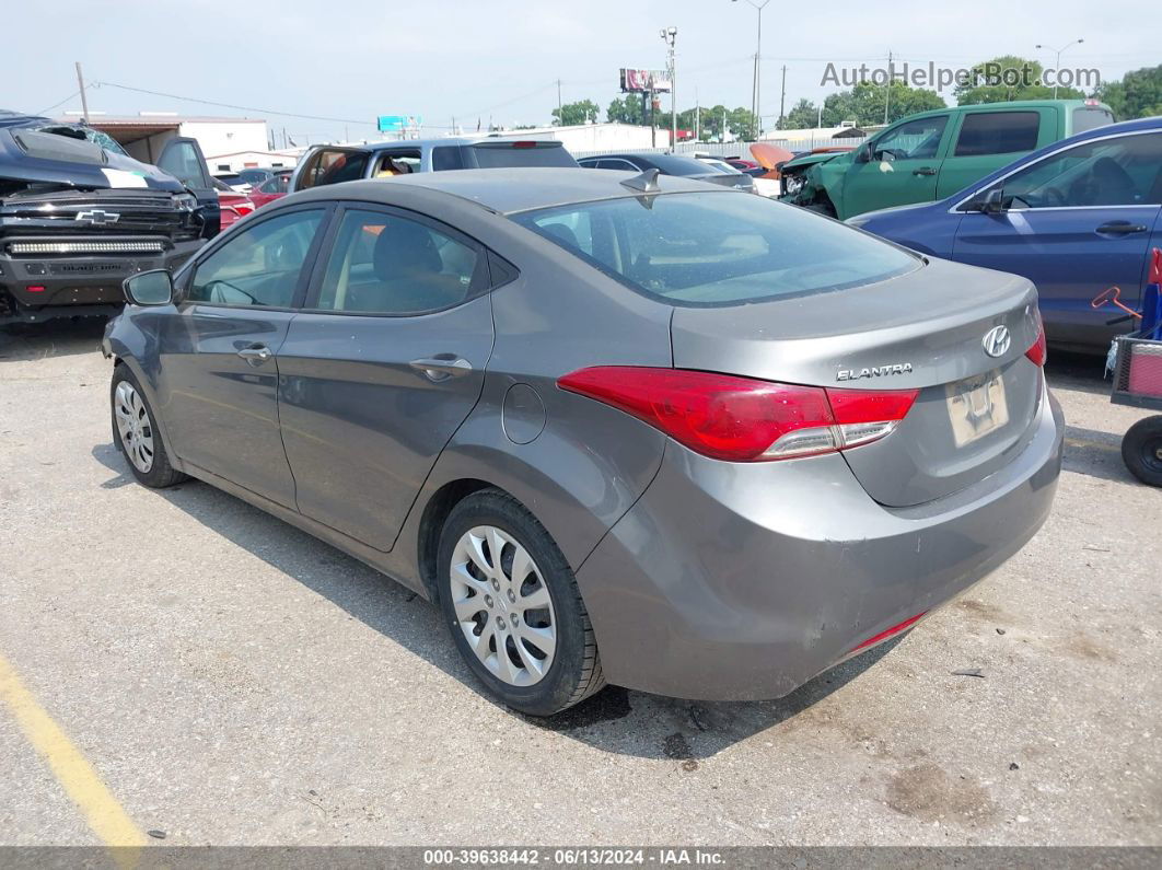 2012 Hyundai Elantra Gls Gray vin: 5NPDH4AE2CH131319