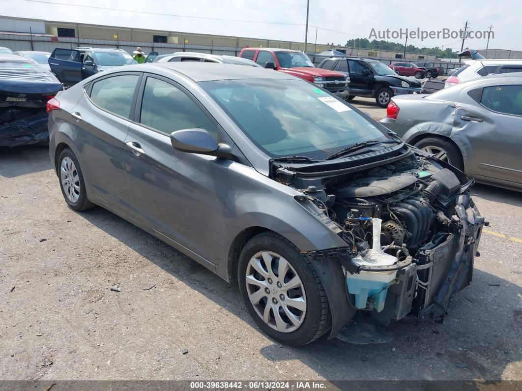 2012 Hyundai Elantra Gls Gray vin: 5NPDH4AE2CH131319