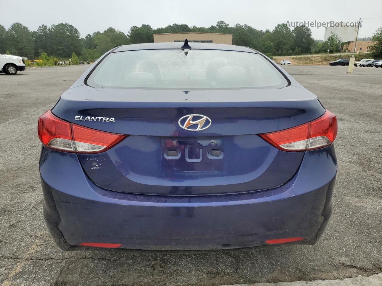 2012 Hyundai Elantra Gls Blue vin: 5NPDH4AE2CH138237