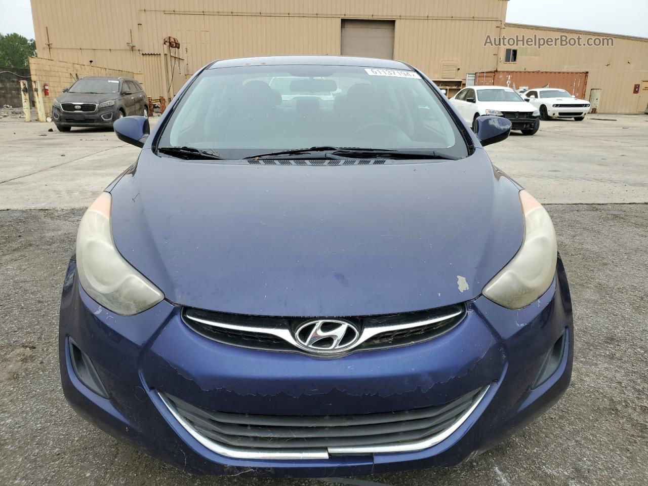 2012 Hyundai Elantra Gls Blue vin: 5NPDH4AE2CH138237