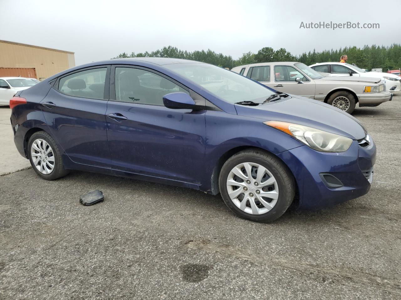 2012 Hyundai Elantra Gls Blue vin: 5NPDH4AE2CH138237