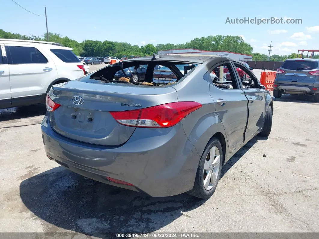 2013 Hyundai Elantra Gls Gray vin: 5NPDH4AE2DH240378