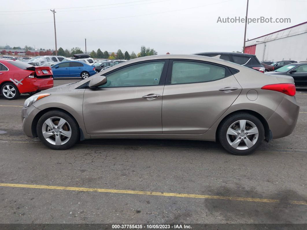 2013 Hyundai Elantra Gls Gray vin: 5NPDH4AE2DH293968