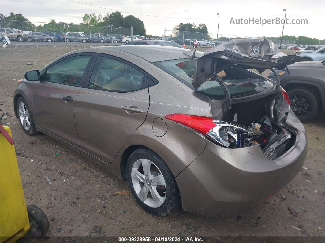 2013 Hyundai Elantra Gls Beige vin: 5NPDH4AE2DH304502