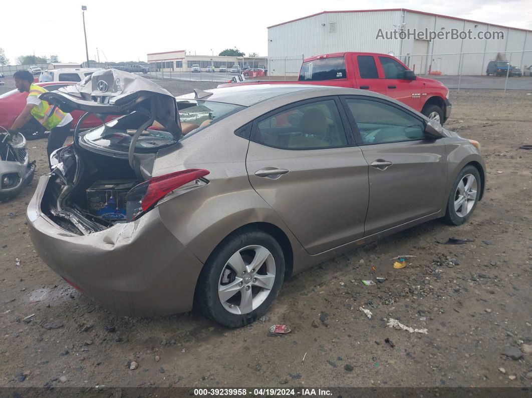 2013 Hyundai Elantra Gls Beige vin: 5NPDH4AE2DH304502