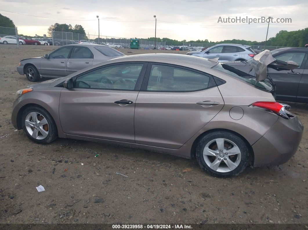 2013 Hyundai Elantra Gls Beige vin: 5NPDH4AE2DH304502