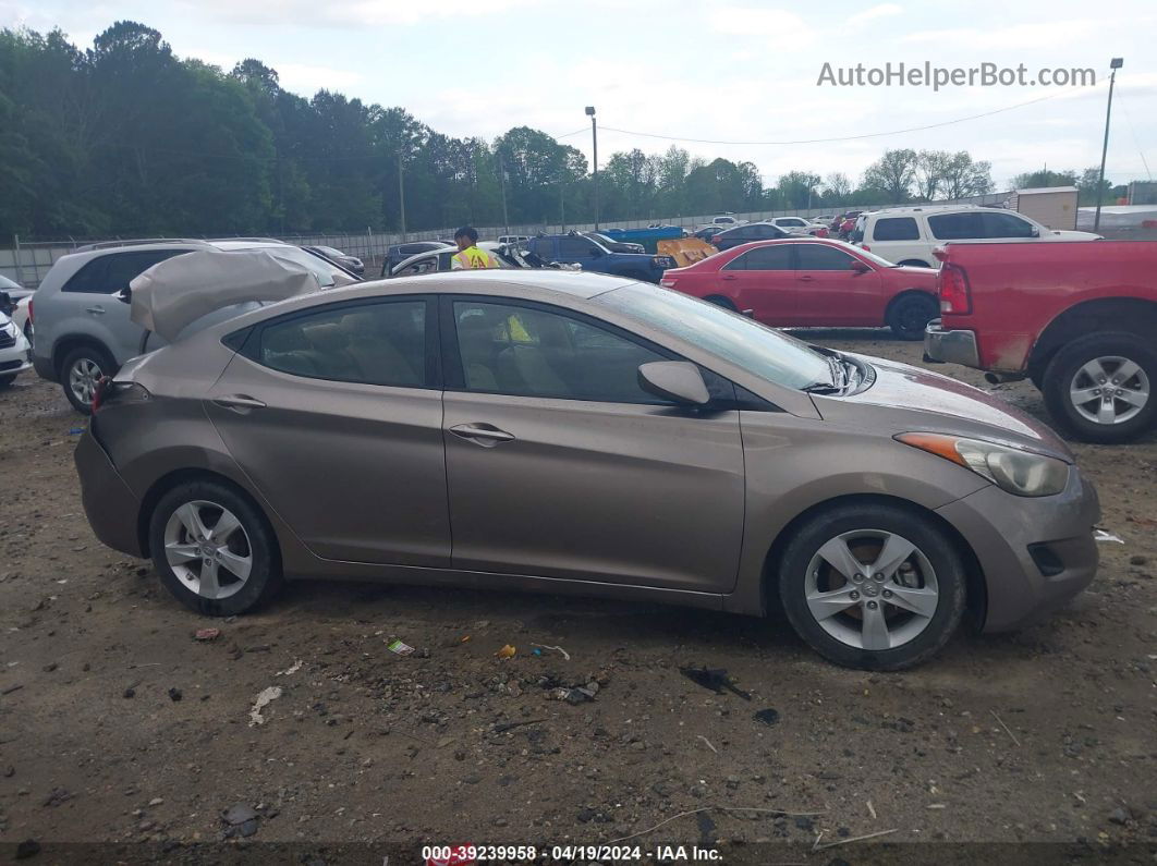 2013 Hyundai Elantra Gls Beige vin: 5NPDH4AE2DH304502