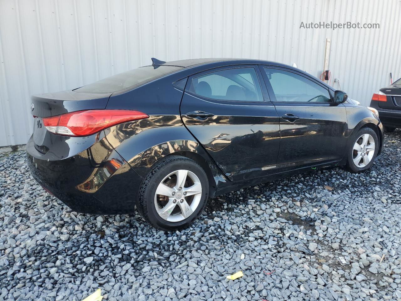 2013 Hyundai Elantra Gls Black vin: 5NPDH4AE2DH319016