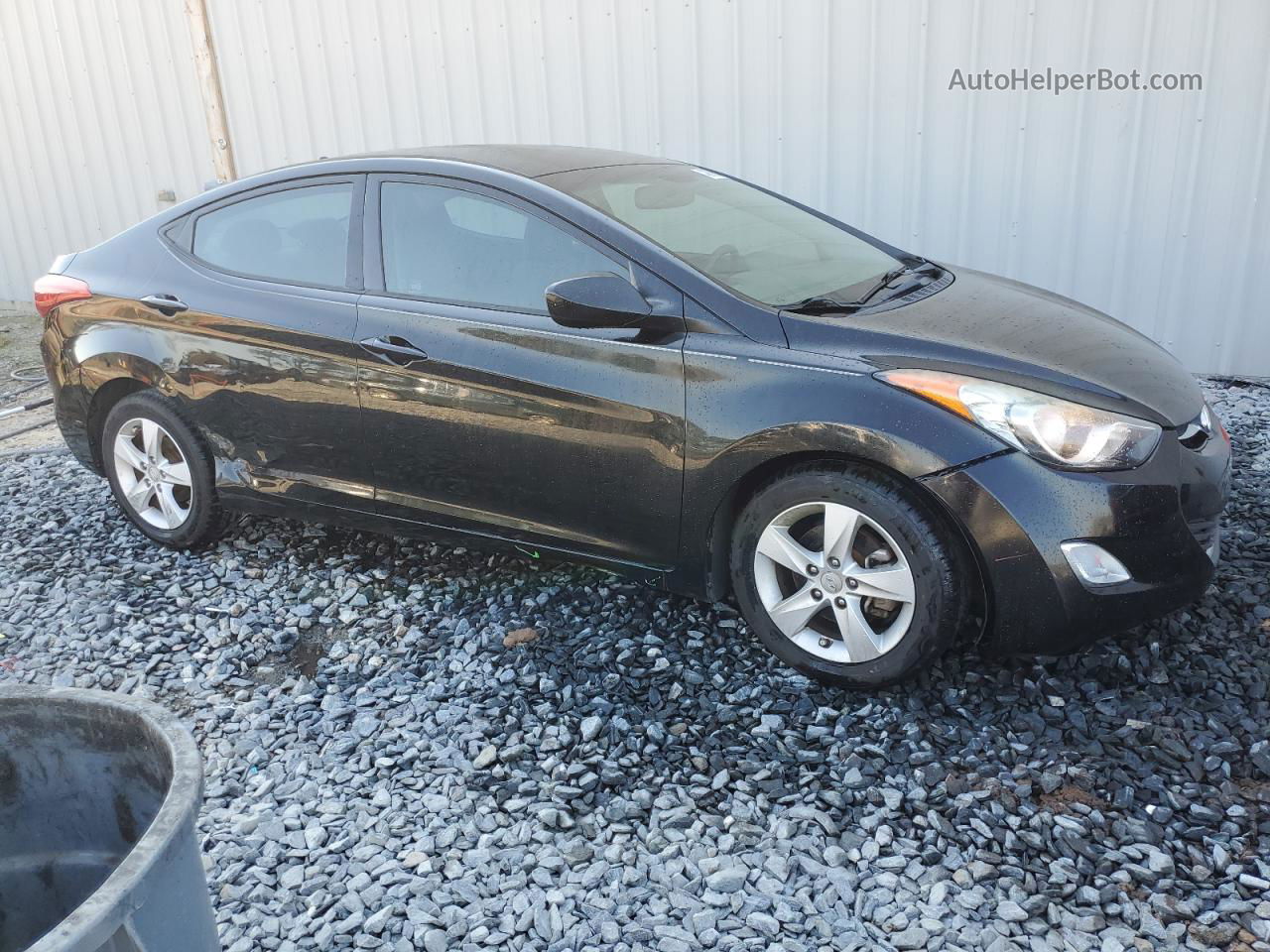 2013 Hyundai Elantra Gls Black vin: 5NPDH4AE2DH319016