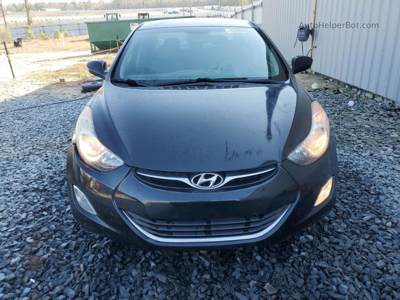 2013 Hyundai Elantra Gls Black vin: 5NPDH4AE2DH319016