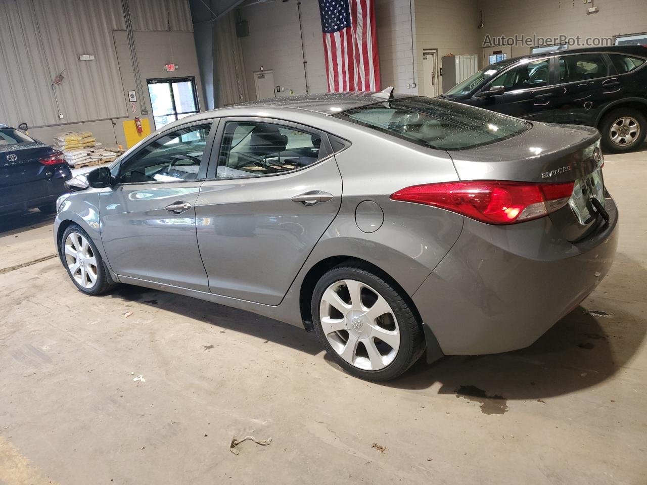 2013 Hyundai Elantra Gls Silver vin: 5NPDH4AE2DH350069