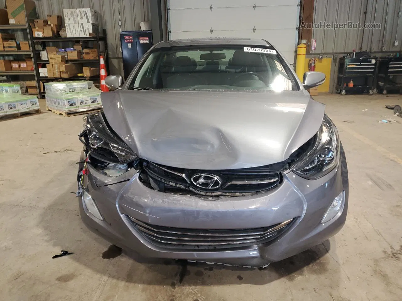 2013 Hyundai Elantra Gls Silver vin: 5NPDH4AE2DH350069