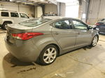 2013 Hyundai Elantra Gls Silver vin: 5NPDH4AE2DH350069