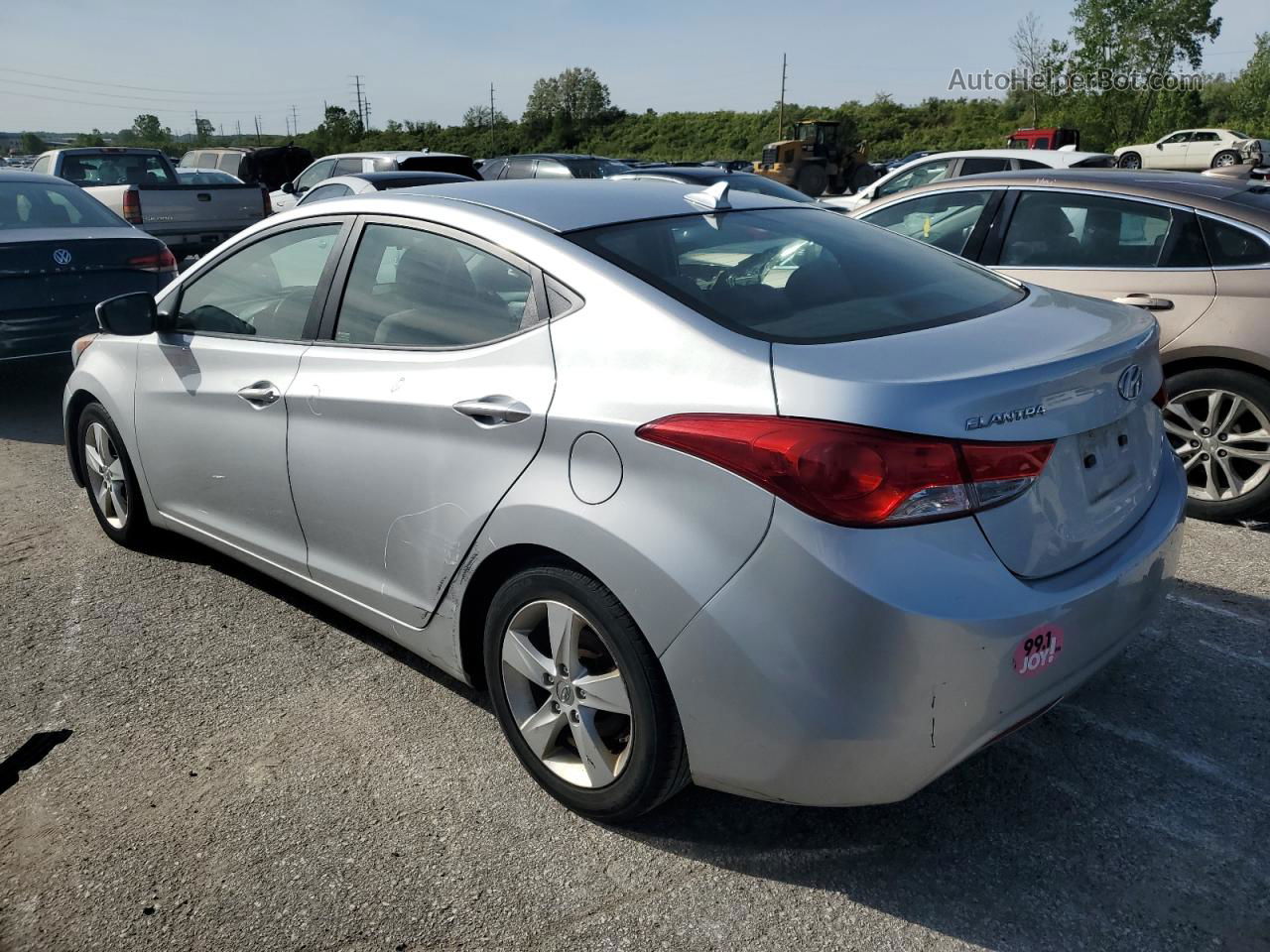 2013 Hyundai Elantra Gls Серебряный vin: 5NPDH4AE2DH350475