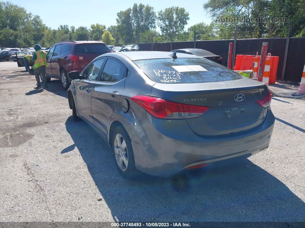 2013 Hyundai Elantra Gls Gray vin: 5NPDH4AE2DH373206