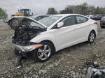 2013 Hyundai Elantra Gls White vin: 5NPDH4AE2DH380009