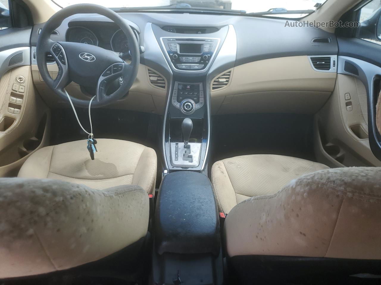 2013 Hyundai Elantra Gls Белый vin: 5NPDH4AE2DH401795