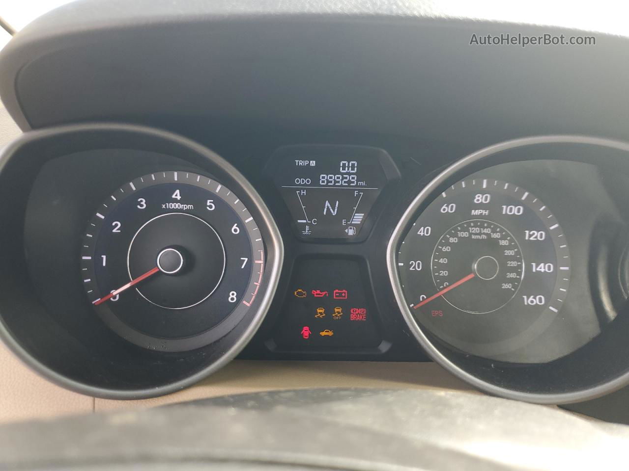 2013 Hyundai Elantra Gls Белый vin: 5NPDH4AE2DH401795