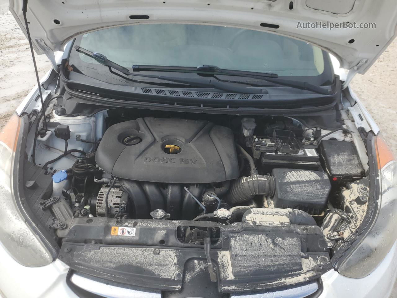 2013 Hyundai Elantra Gls Белый vin: 5NPDH4AE2DH401795