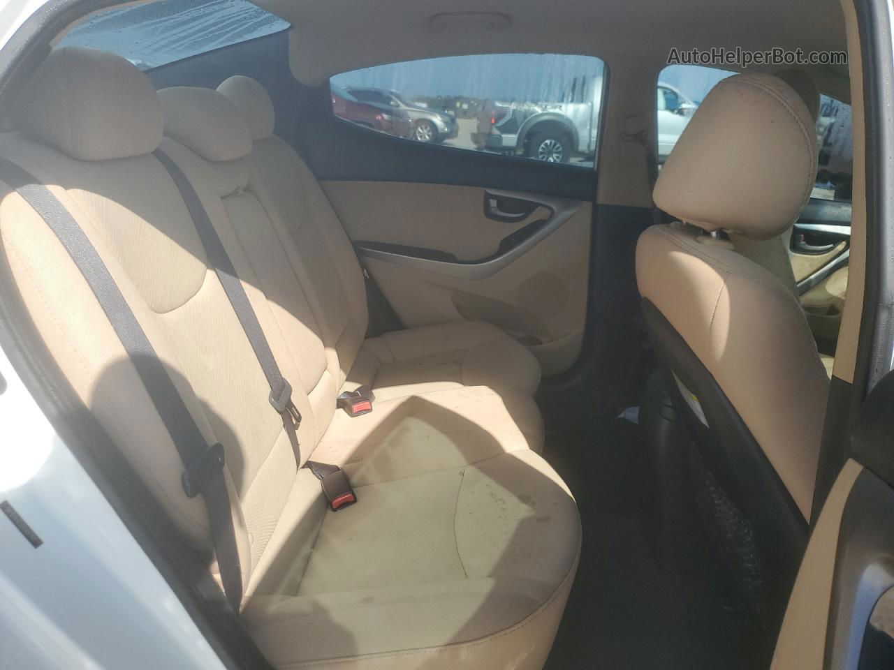 2013 Hyundai Elantra Gls Белый vin: 5NPDH4AE2DH401795