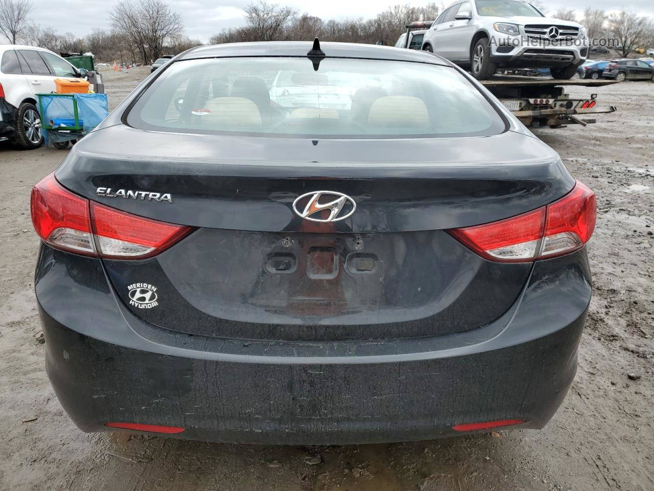 2013 Hyundai Elantra Gls Black vin: 5NPDH4AE2DH402767