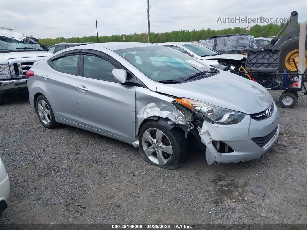 2013 Hyundai Elantra Gls Silver vin: 5NPDH4AE2DH408276