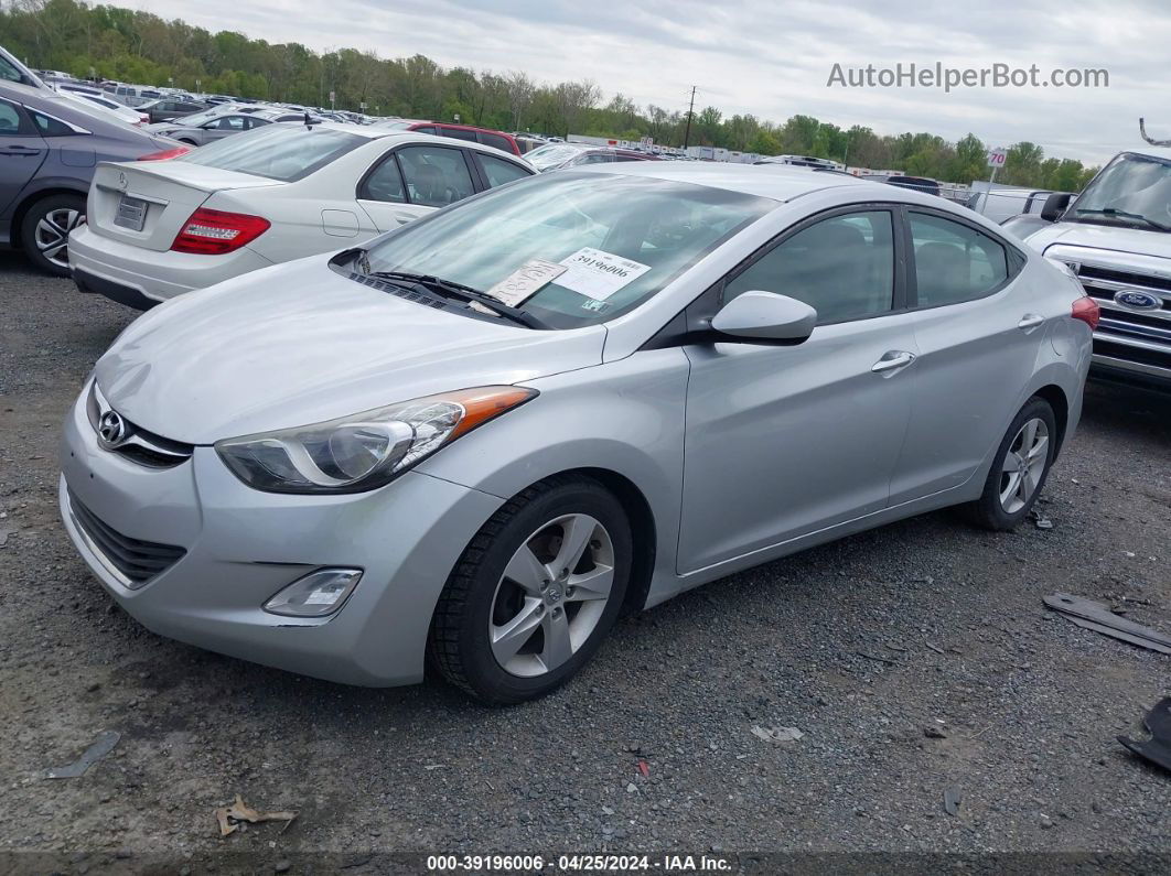 2013 Hyundai Elantra Gls Silver vin: 5NPDH4AE2DH408276