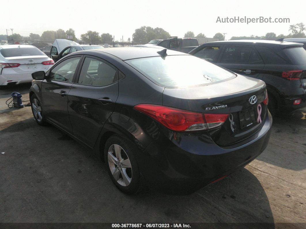 2013 Hyundai Elantra Gls Pzev Темно-синий vin: 5NPDH4AE2DH415700