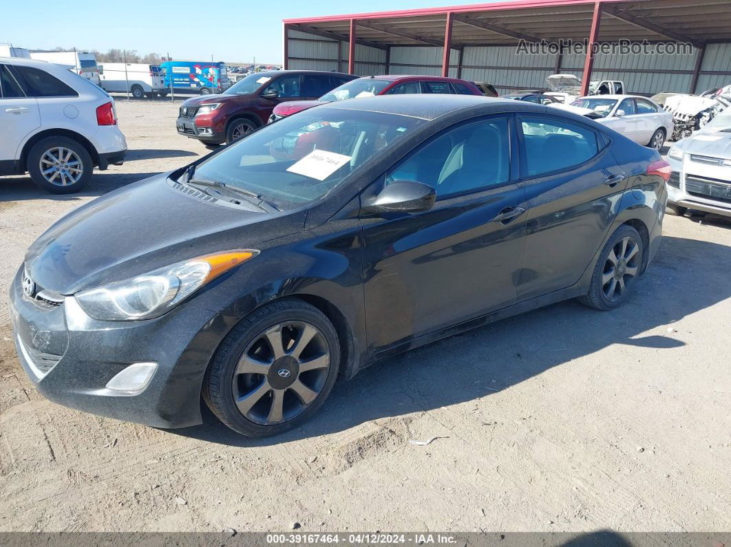 2013 Hyundai Elantra Gls Black vin: 5NPDH4AE2DH422078