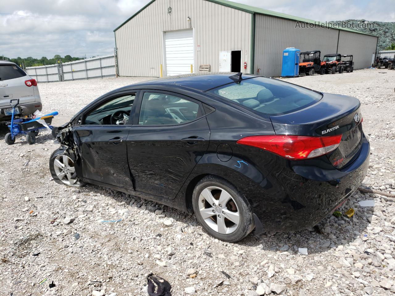 2013 Hyundai Elantra Gls Black vin: 5NPDH4AE2DH431010