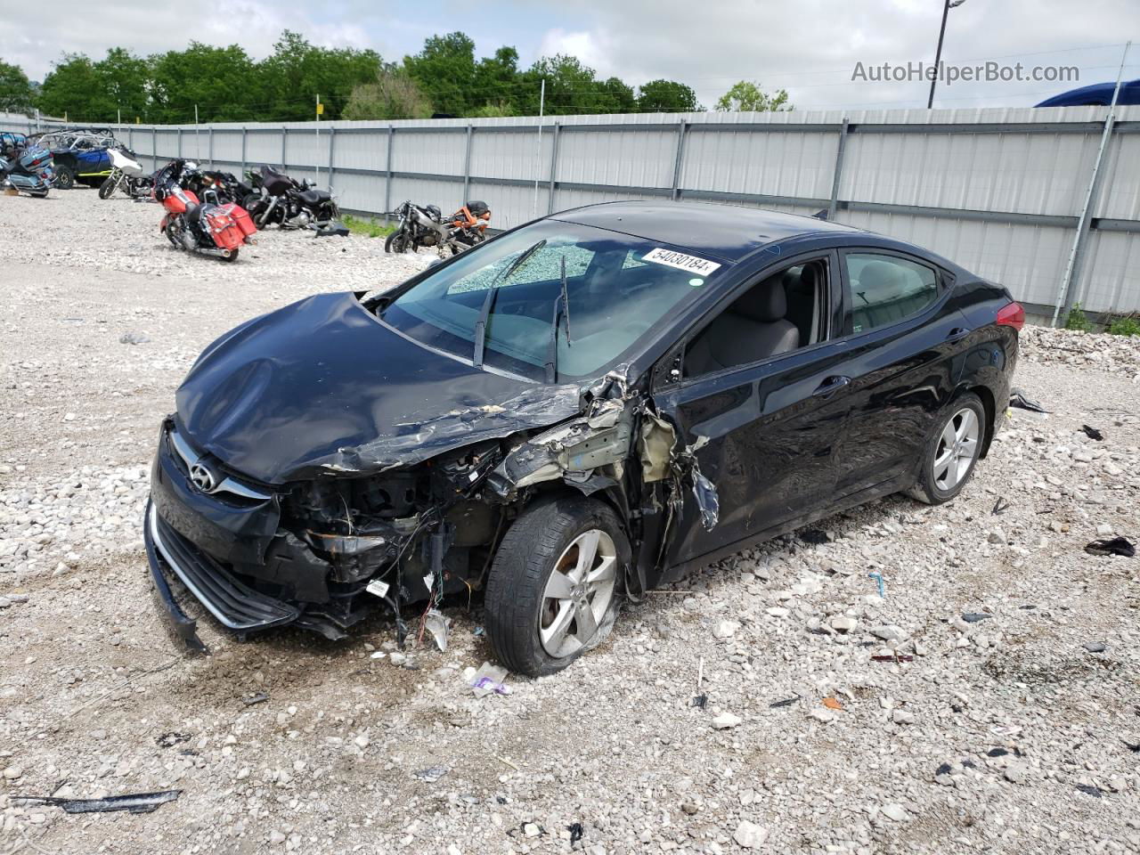 2013 Hyundai Elantra Gls Black vin: 5NPDH4AE2DH431010